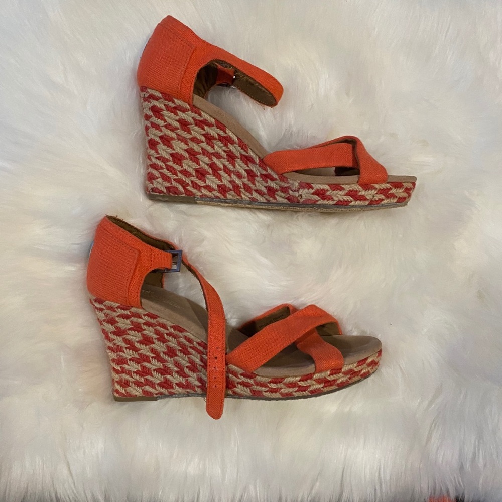 Toms Sienna Wedges Size 10